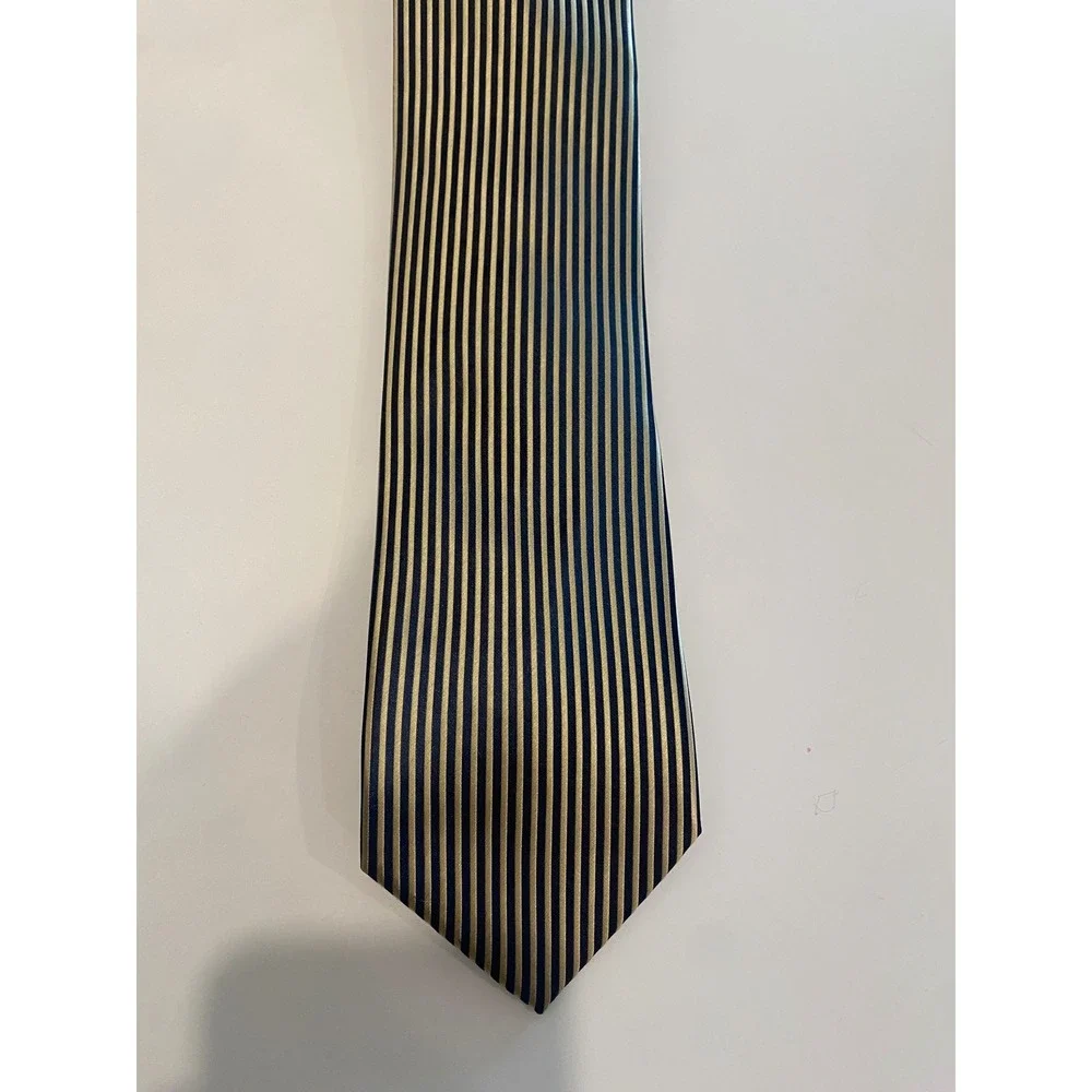 Gianfranco Italy Men's Micro Fiber Hand‎ Made Striped Necktie